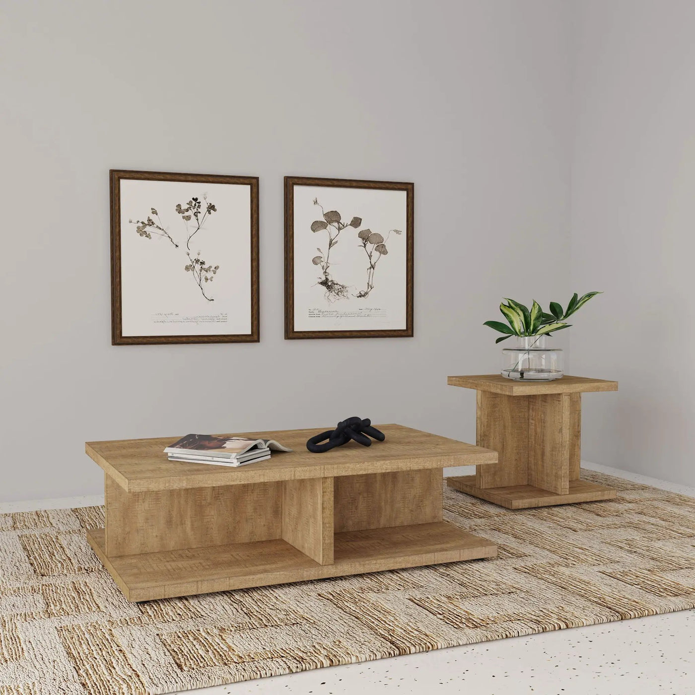 Metron - Coffee And End Table Set by HouseOfZazla