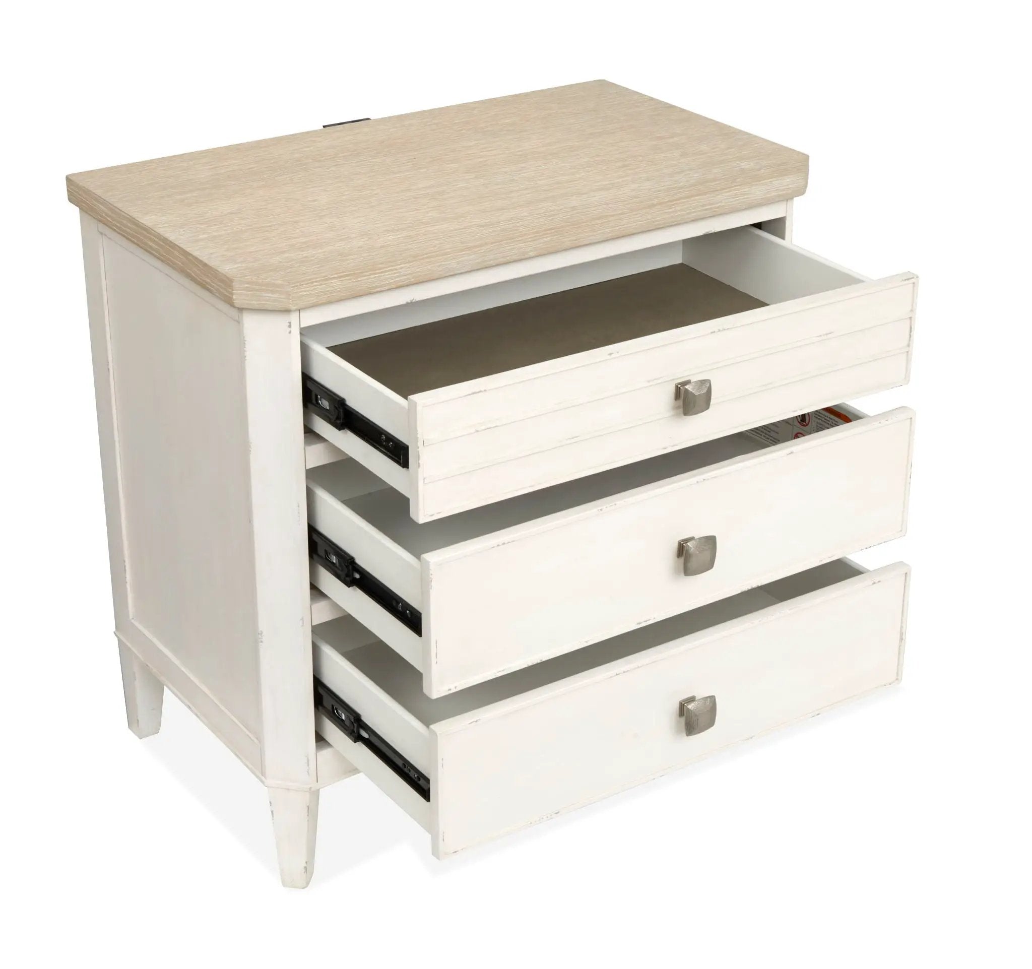Echo Isles - Drawer Nightstand - Sea Pearl And Driftwood by Unique Piece Furniture