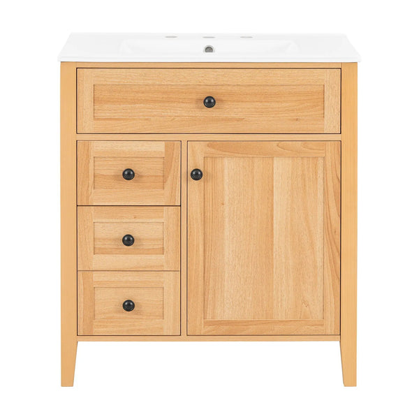 Bathroom Vanity With Sink, Soft Closing Cabinet