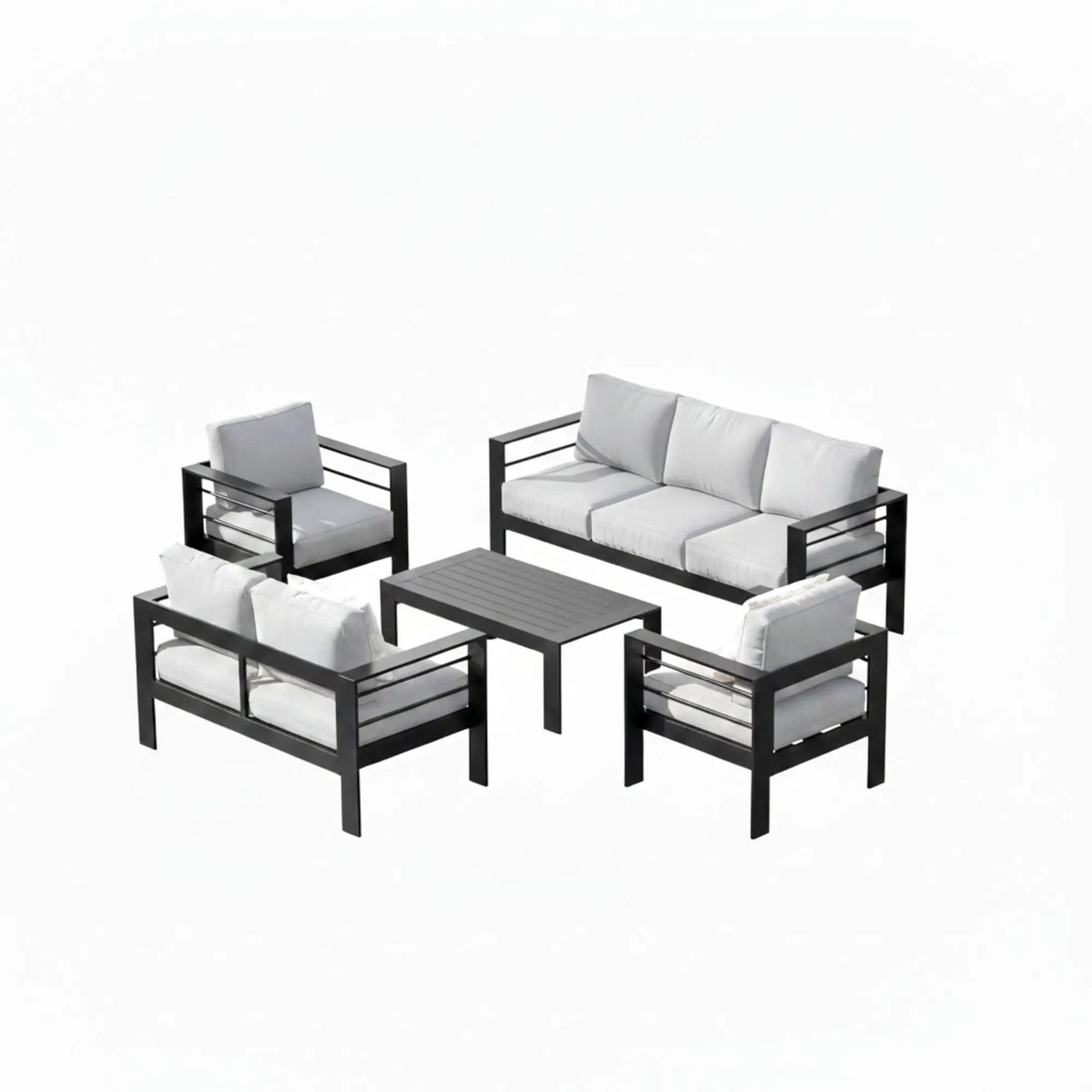 Outdoor Patio Set, All-Weather With Thick Cushions by HouseOfZazla