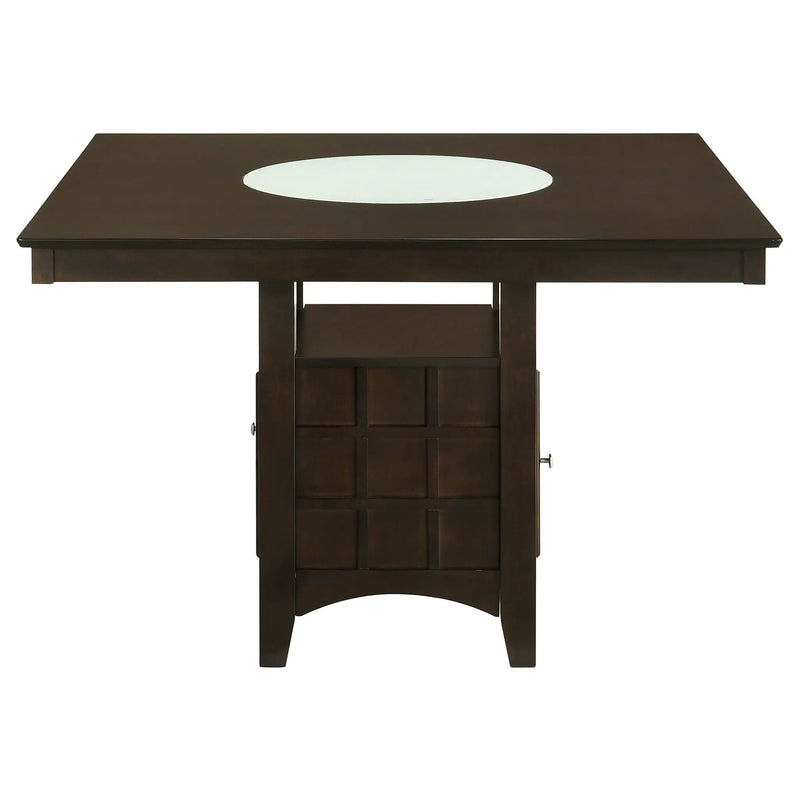 Gabriel 7-piece Square Counter Height Dining Set Cappuccino by Unique Piece Furniture