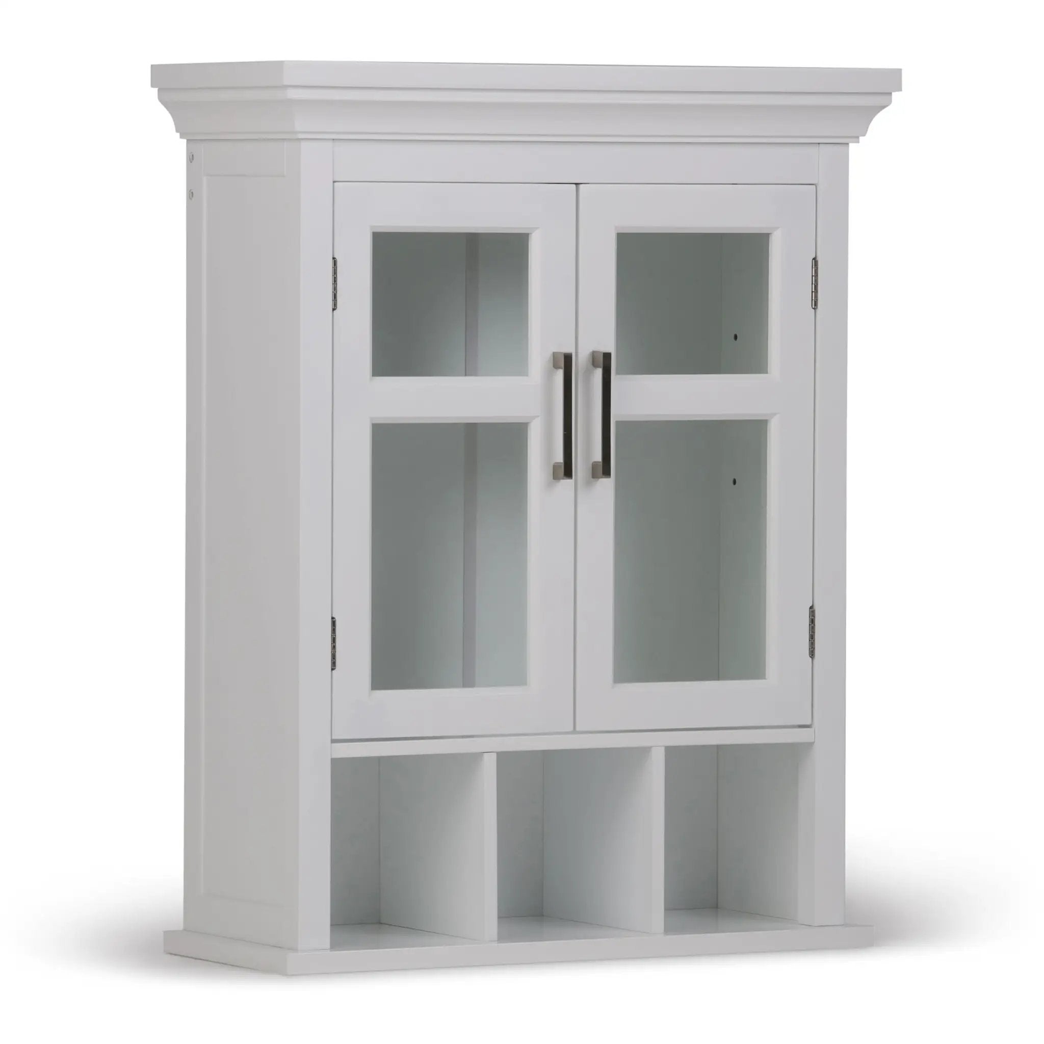 Avington - 2 Door Wall Cabinet With Cubbies - Pure White by Unique Piece Furniture