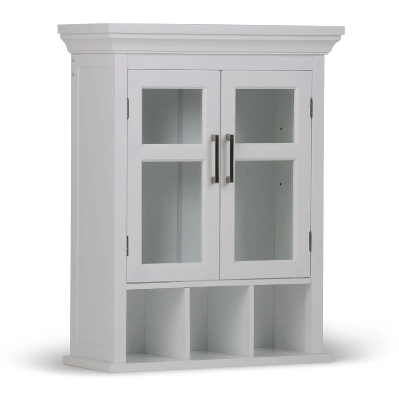 Avington - 2 Door Wall Cabinet With Cubbies - Pure White by Unique Piece Furniture