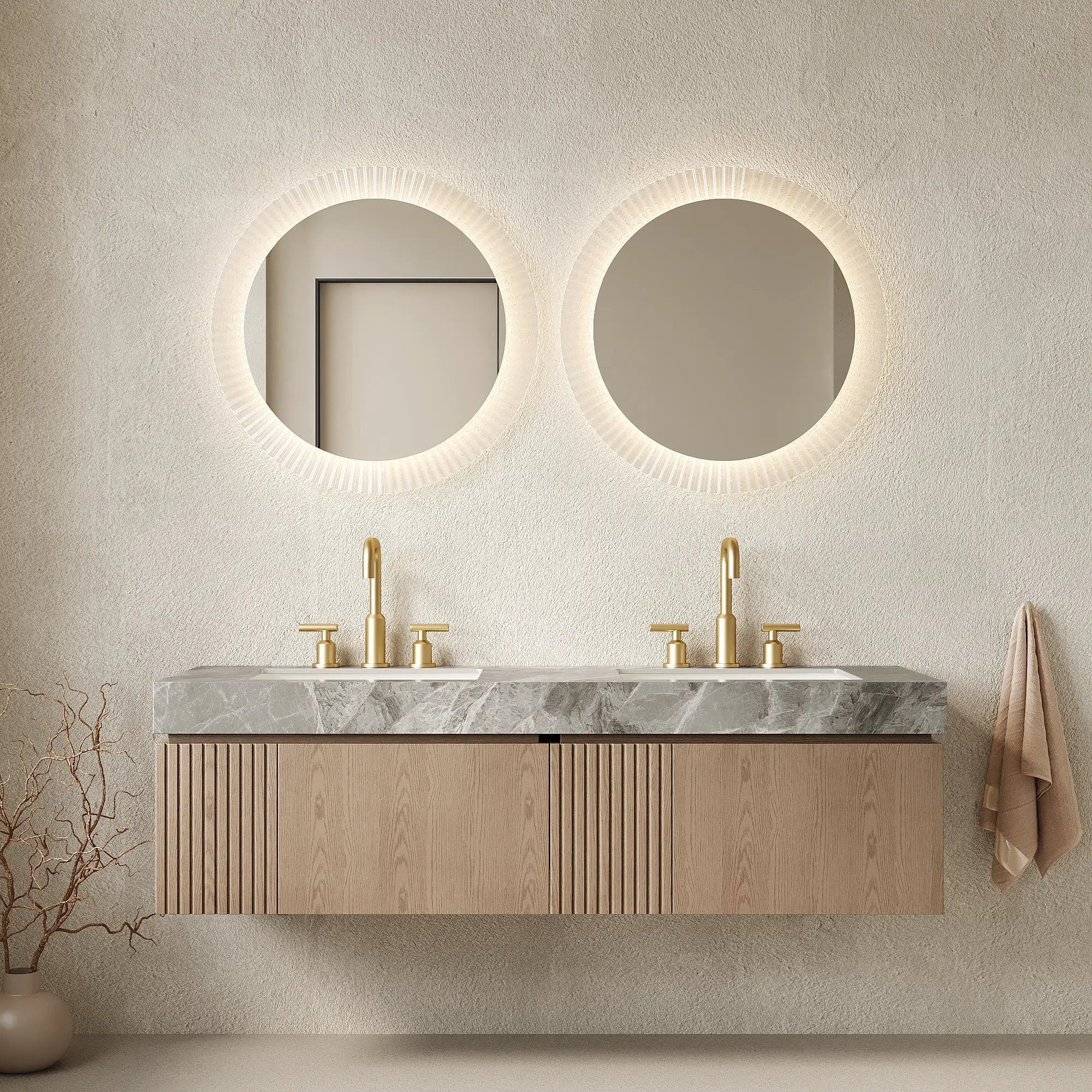 MURI 60" Bathroom Vanity & Sink, Floating Storage Cabinet by HouseOfZazla