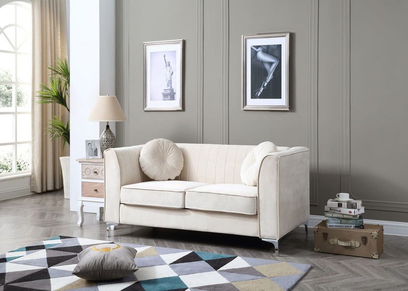 Glam Styled Micro Suede Loveseat by HouseOfZazla