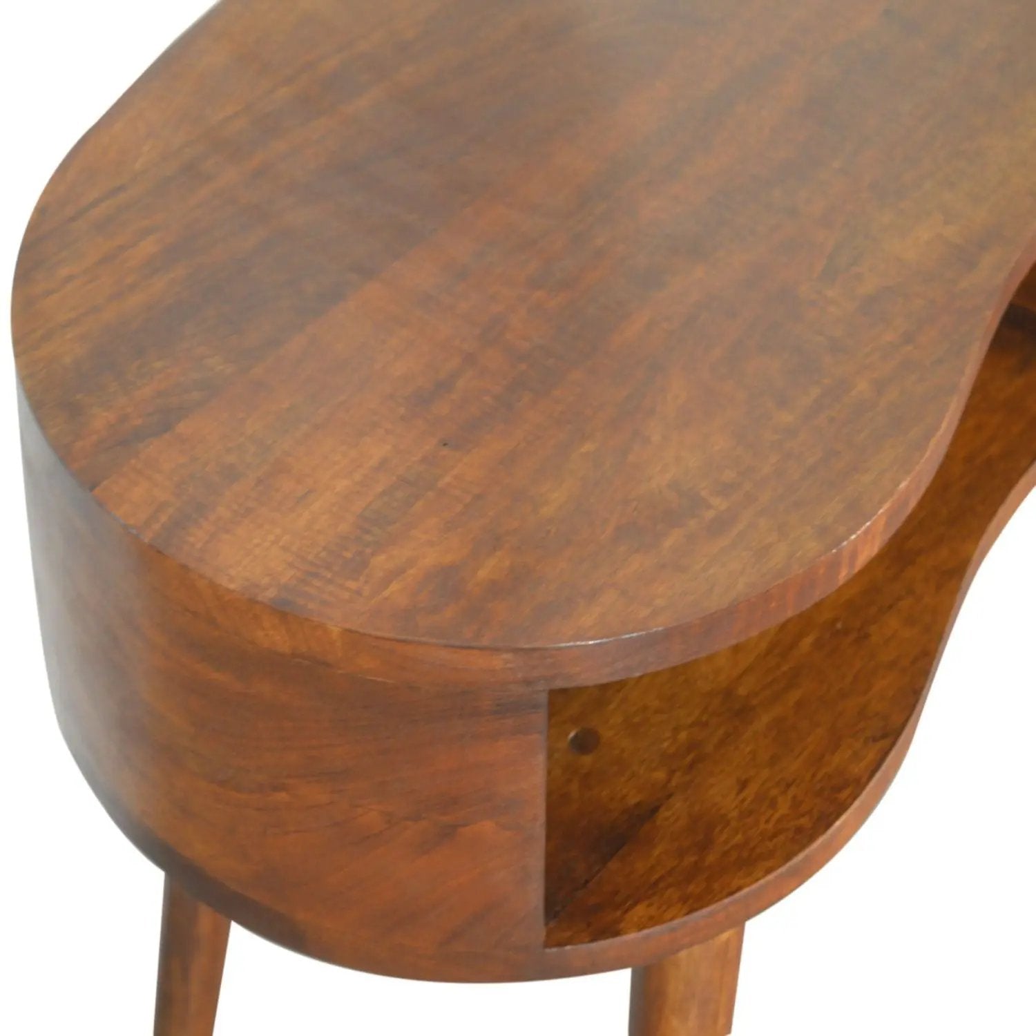 Rounded Writing Desk - Chestnut by HouseOfZazla