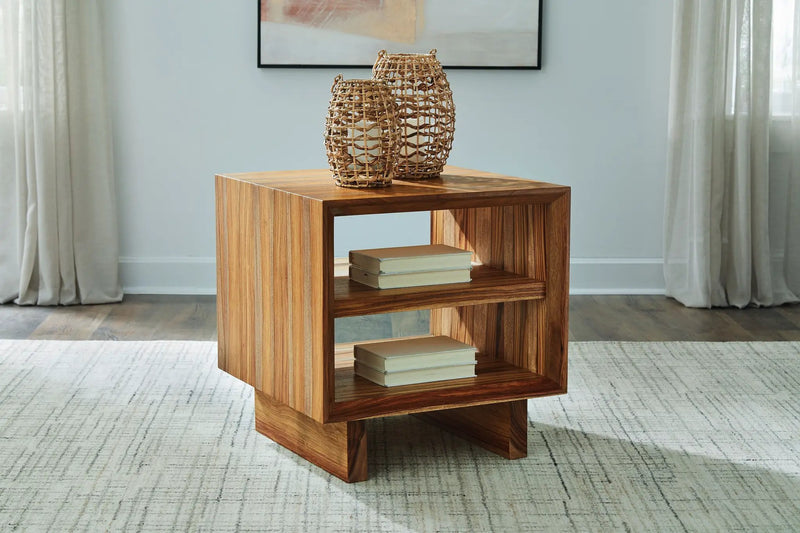 Dressonni - Square End Table - Brown by Unique Piece Furniture