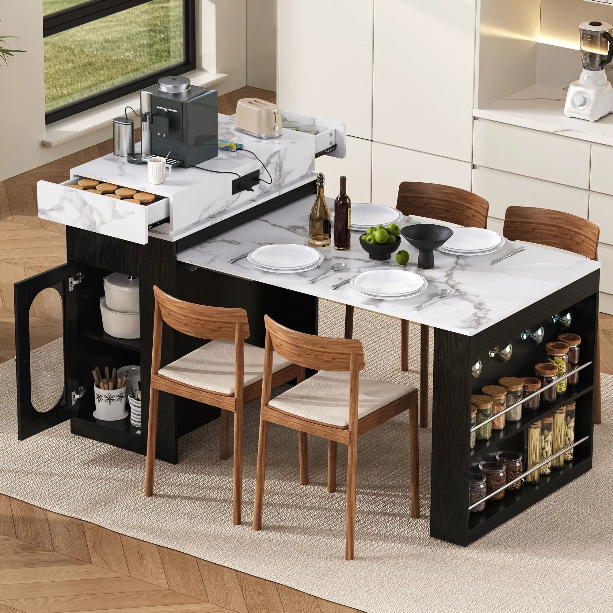 Extendable Dining Table With Folding Top by Unique Piece Furniture