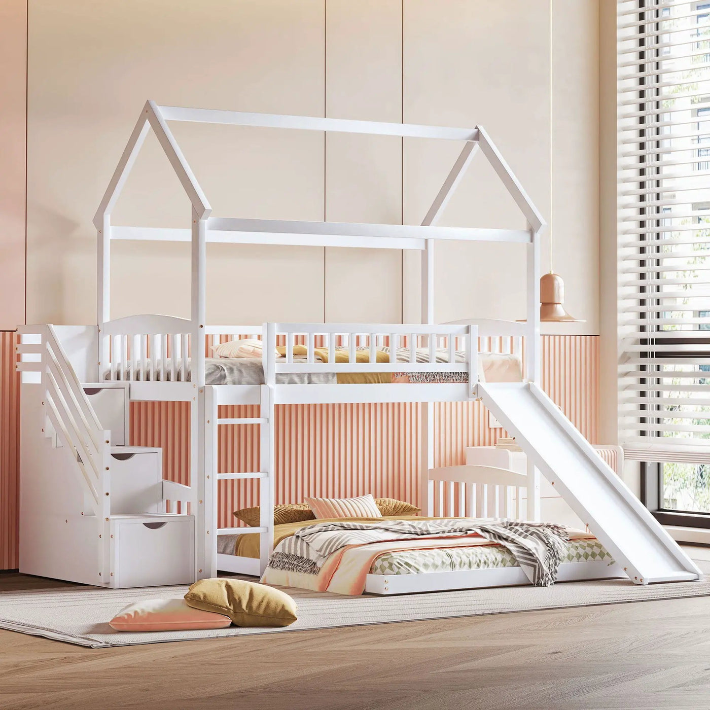 House Bunk Bed With Slide by Unique Piece Furniture