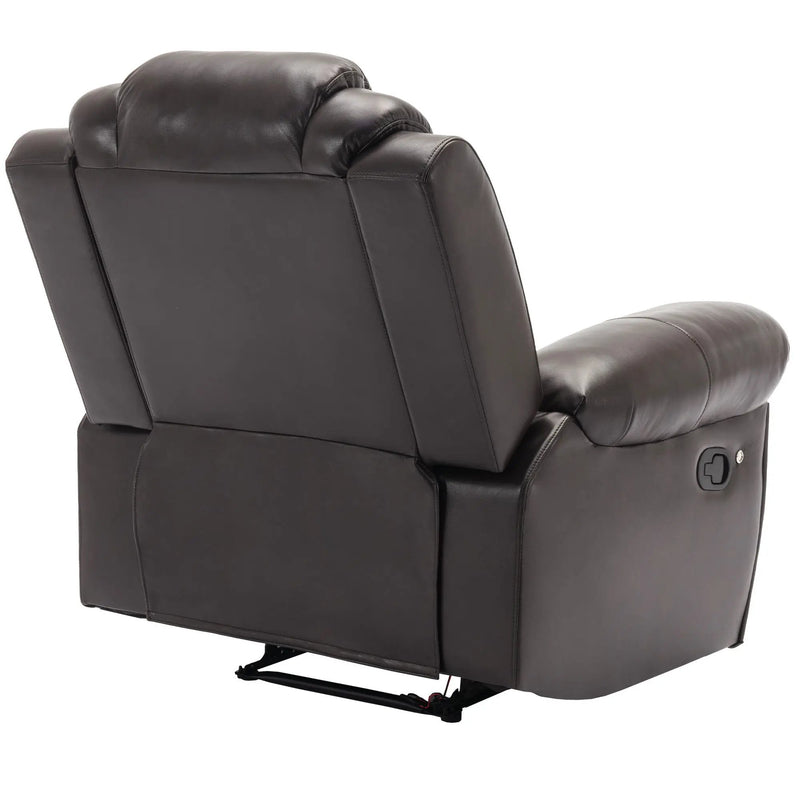 Home Theater Seating Manual Recliner Chair With Led Light Strip For Living Room by HouseOfZazla