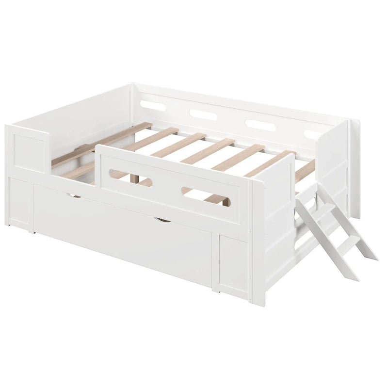 Platform Bed With Guardrail And Drawer by HouseOfZazla