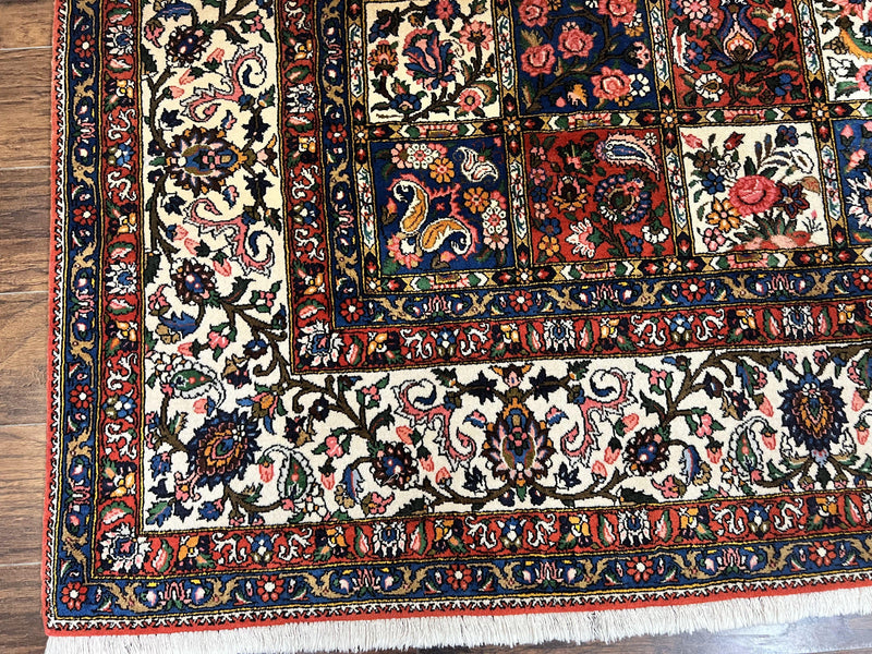 Persian Bakhtiari Rug 10x14, Multicolor Khesti Panel Design by Jewel Rugs