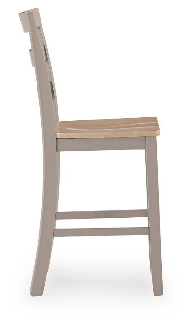 Harperfeld - Barstool (Set of 2) - Natural / Gray by Unique Piece Furniture