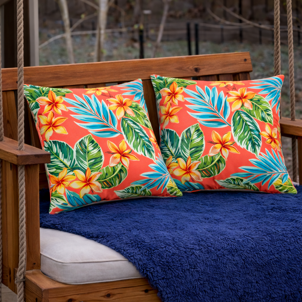 6 Pack Outdoor Pillow Covers - 18x18 Inch by HouseOfZazla