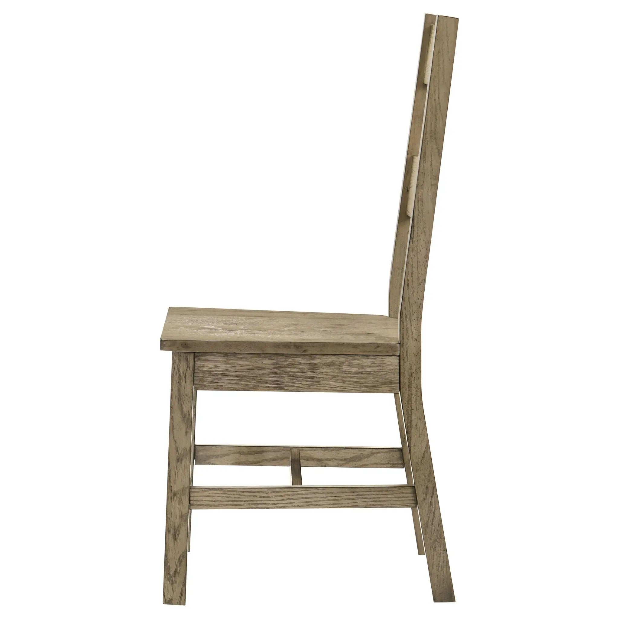 Cardova Solid Wood Dining Side Chair Vineyard Oak (Set of 2) by Unique Piece Furniture