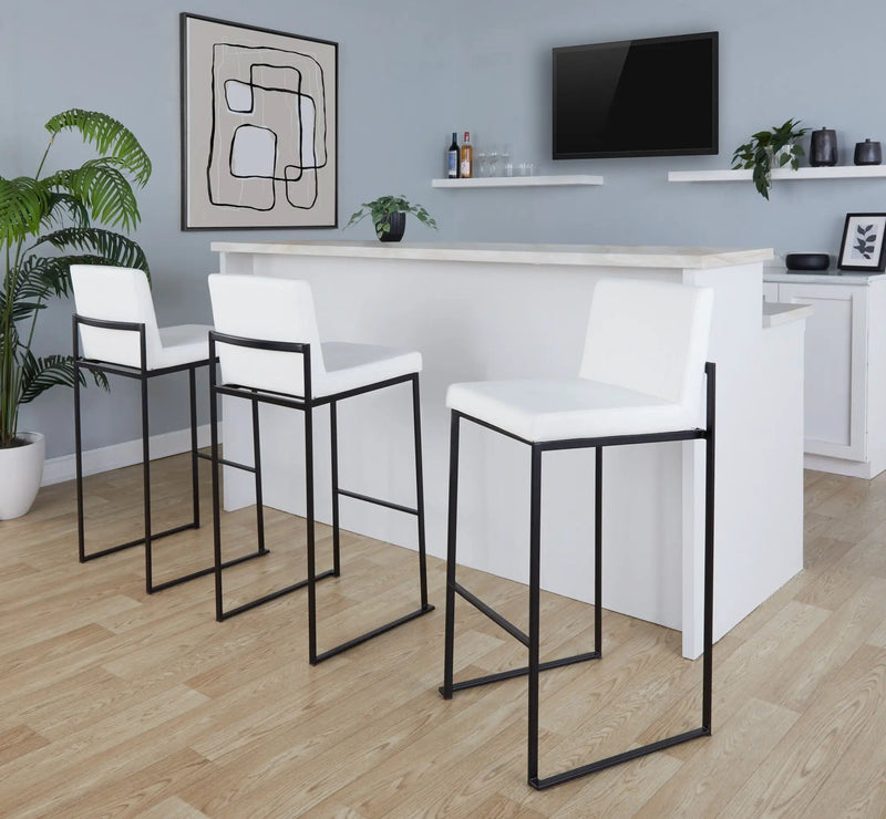 Fuji - Contemporary High Back Barstool Elegant Design by HouseOfZazla