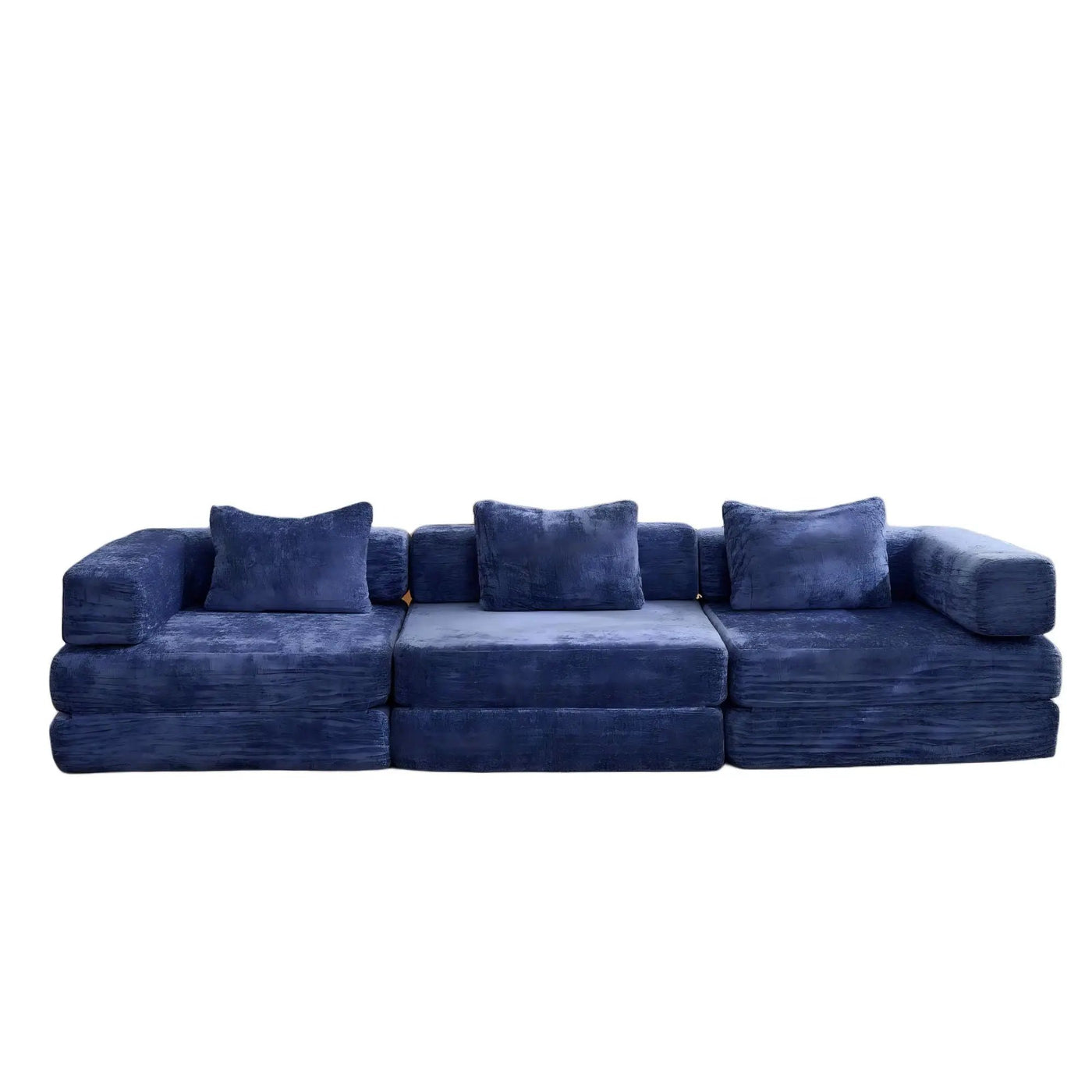 Convertible Floor Sofa Bed, Boneless Modular Sectional Sofa For Living Room by Unique Piece Furniture