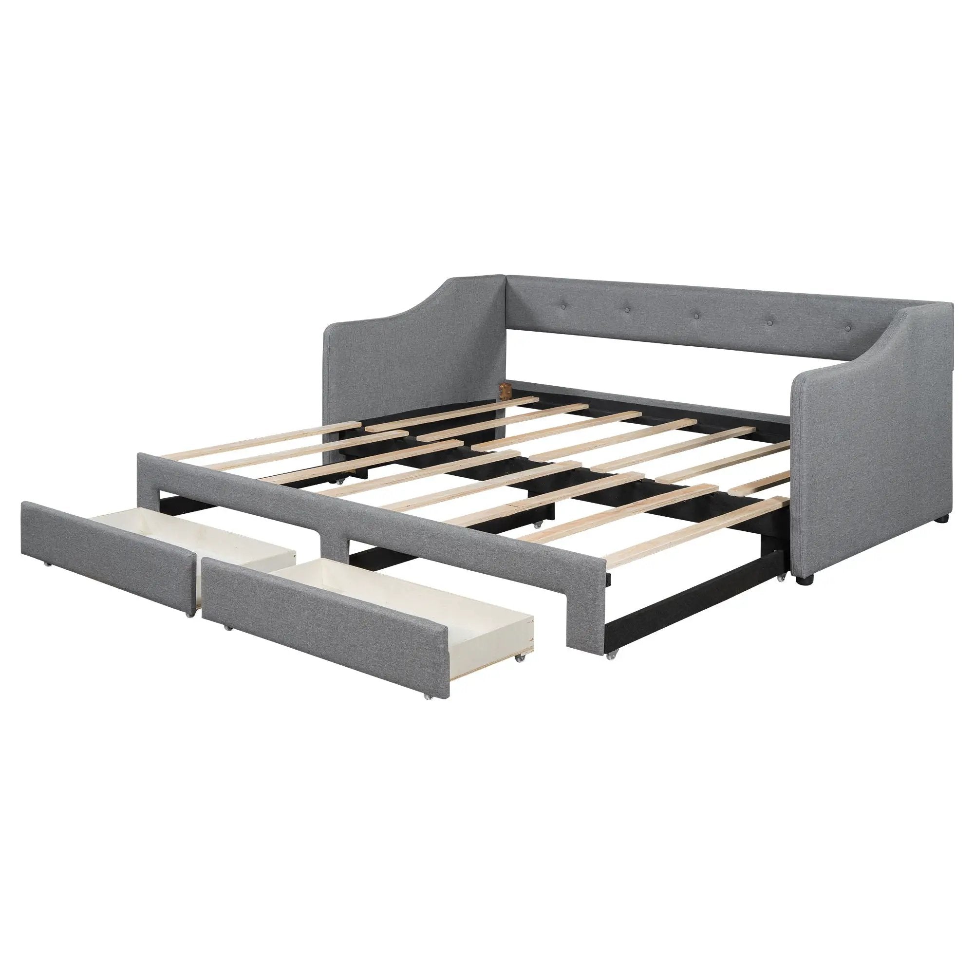 Upholstered Daybed With 2 Drawers by HouseOfZazla