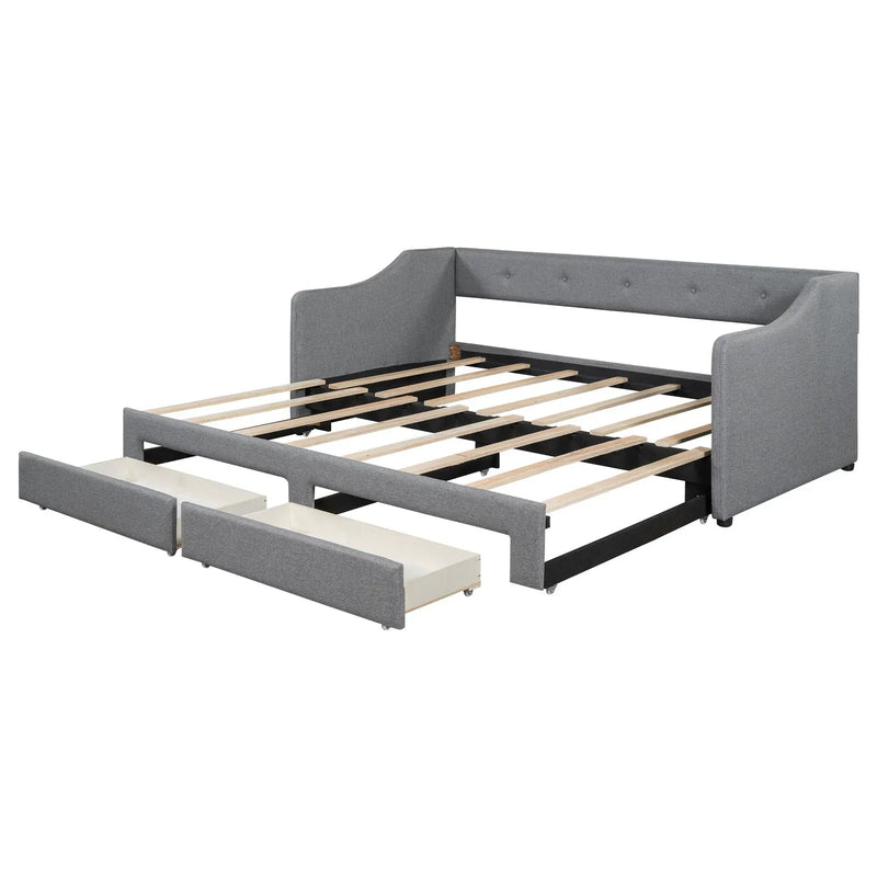 Upholstered Daybed With 2 Drawers by HouseOfZazla
