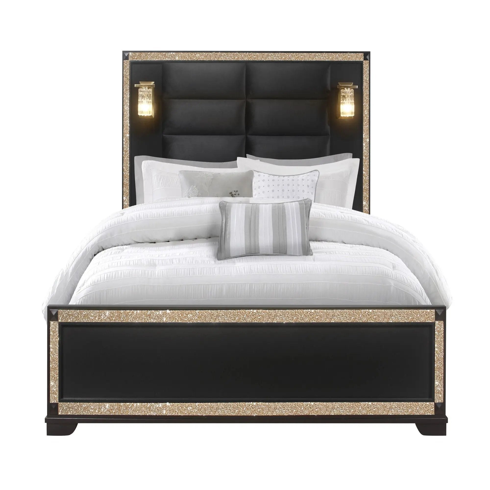 Lively - Bed With Lamps, Elegant Design by Unique Piece Furniture