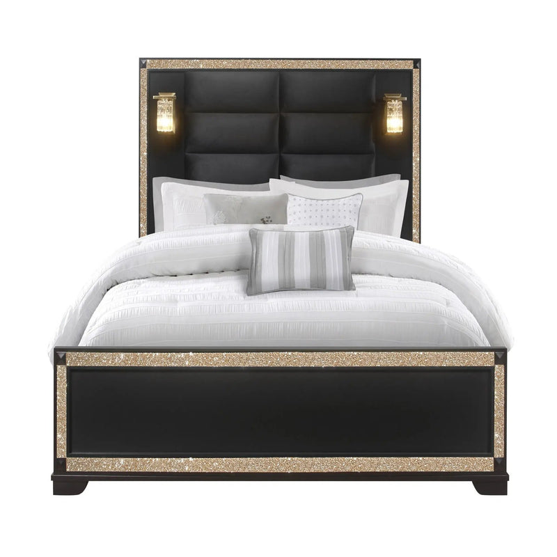 Lively - Bed With Lamps, Elegant Design by Unique Piece Furniture