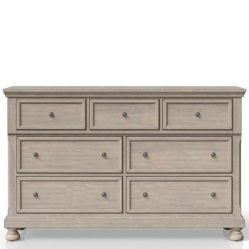 Seven Drawer Dresser - Antique Gray by HouseOfZazla