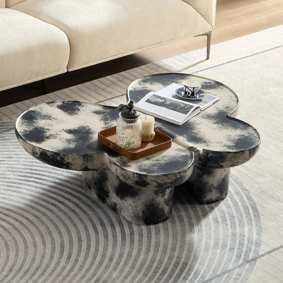 Butterfly Design Style Coffee Table – Imitation by HouseOfZazla