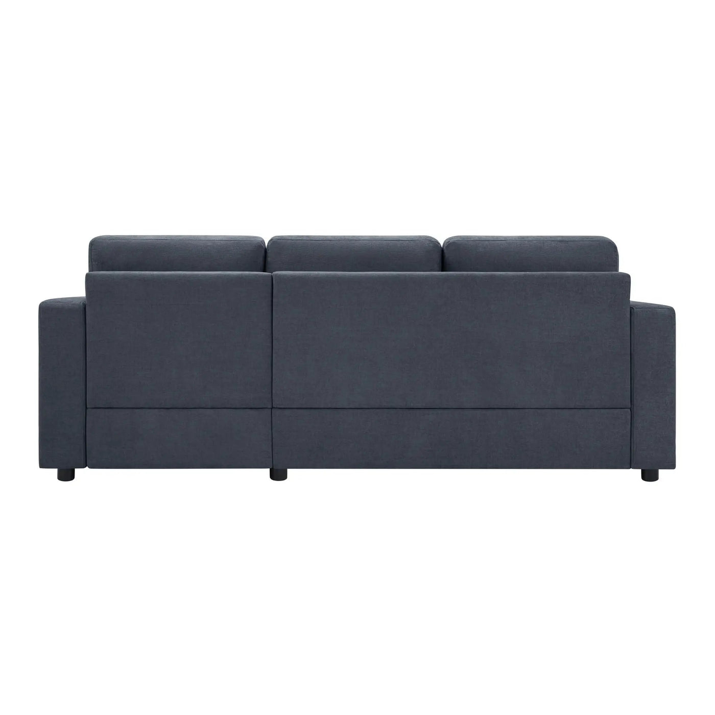 Modern L-Shaped Sectional Sofa With Curved Chaise, USB Ports, And Side Storage Pockets by HouseOfZazla