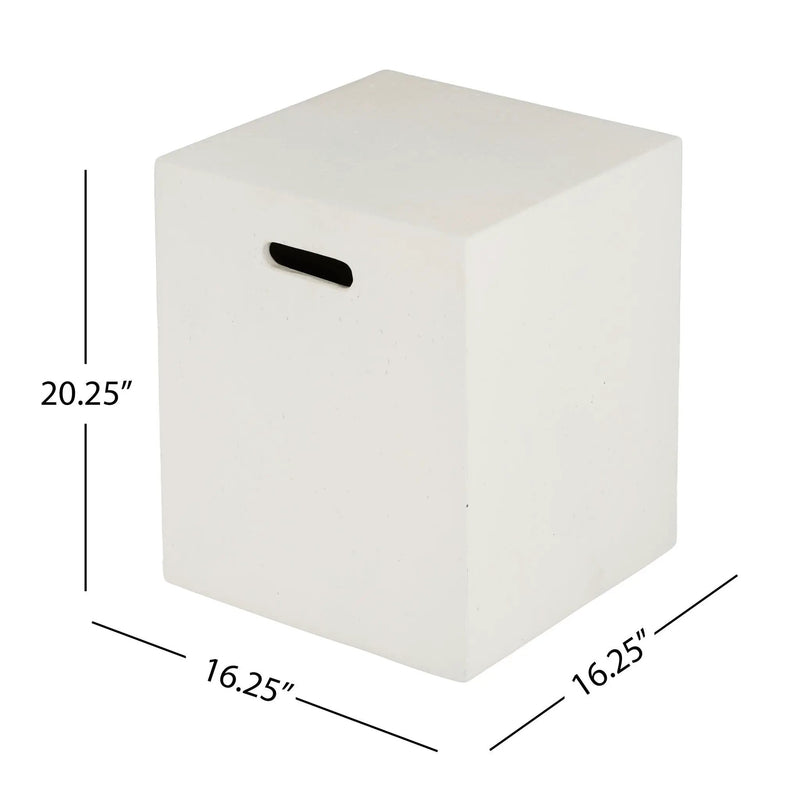 Modern Tank Holder Side Table With Smooth Concrete Surface by HouseOfZazla