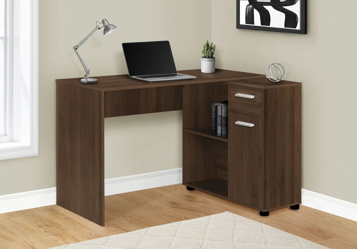 Computer Desk, Home Office, Corner, Storage Drawers, L Shape, Contemporary & Modern by Unique Piece Furniture