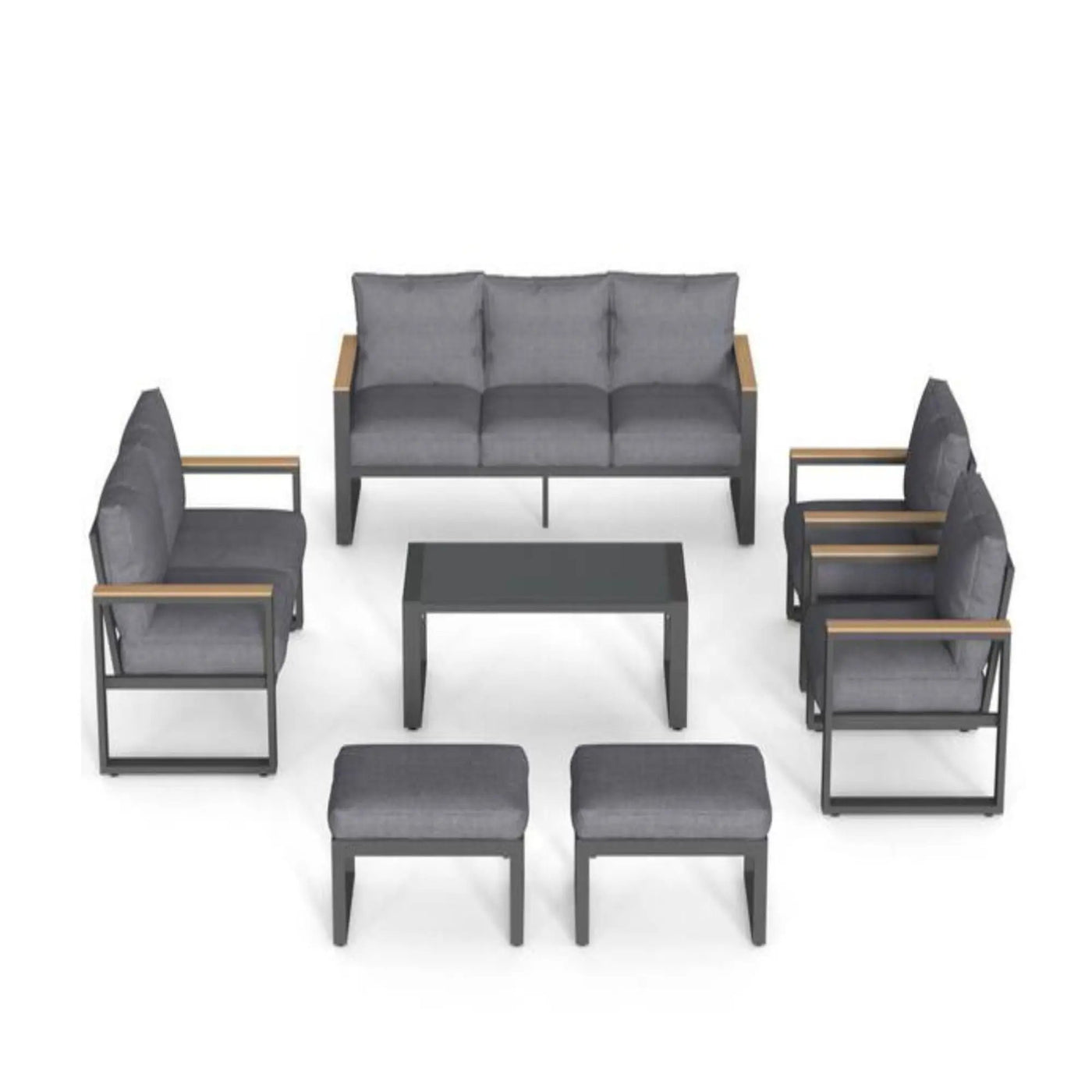Modern Outdoor Sofa Set With Coffee Table by HouseOfZazla