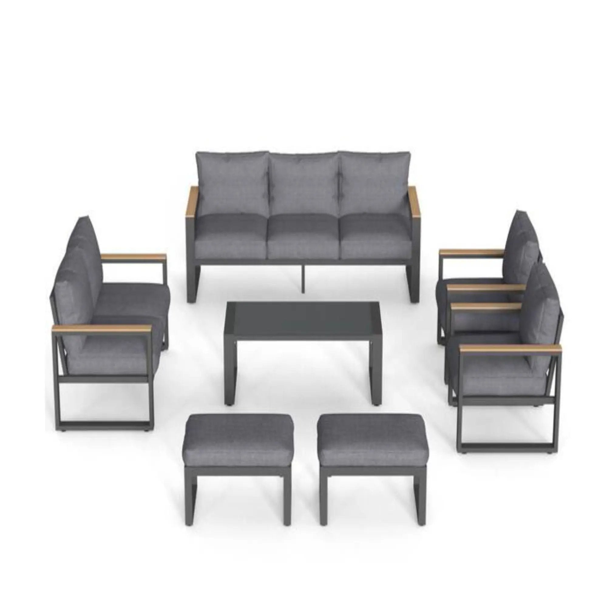 Modern Outdoor Sofa Set With Coffee Table by HouseOfZazla
