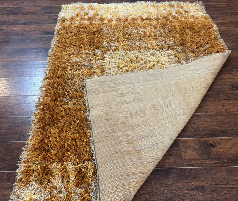 Vintage Rya Shag Rug 5.5 x 7.7 by Jewel Rugs