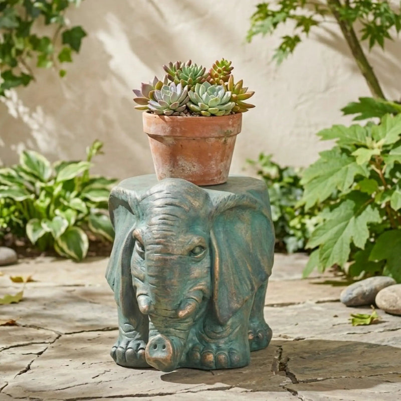 Elephant Garden Stool by HouseOfZazla