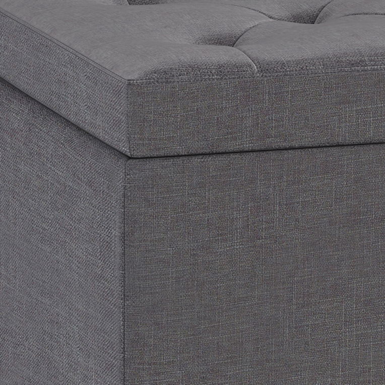 Hamilton - Upholstered Lift Top Rectangular Storage Ottoman by HouseOfZazla