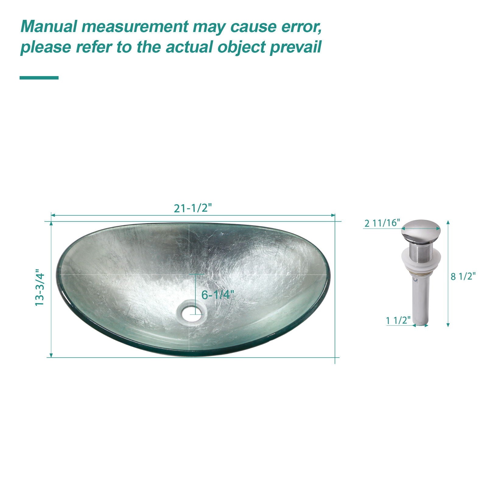 Tempered Glass Vessel Sink With Boat Shape Pop-Up Drain by HouseOfZazla