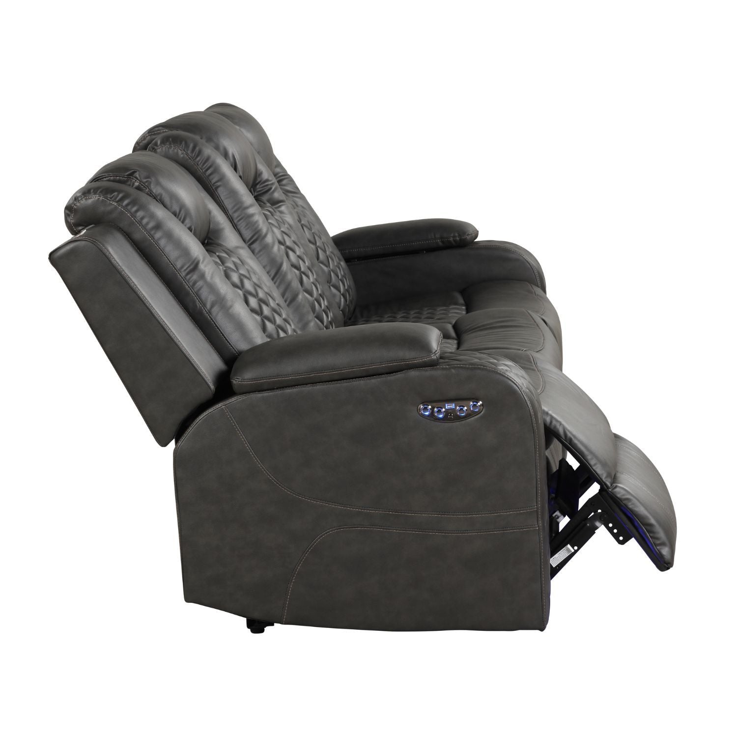 Benz - Power Reclining Sofa With LED Lighting by HouseOfZazla