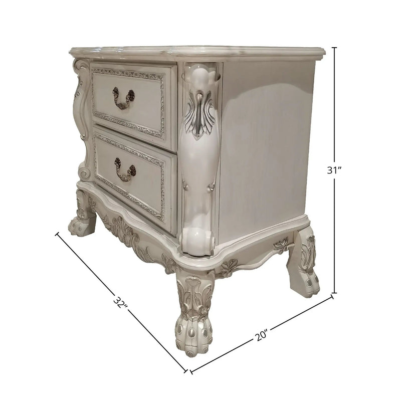 Dresden II - Nightstand - White by Unique Piece Furniture