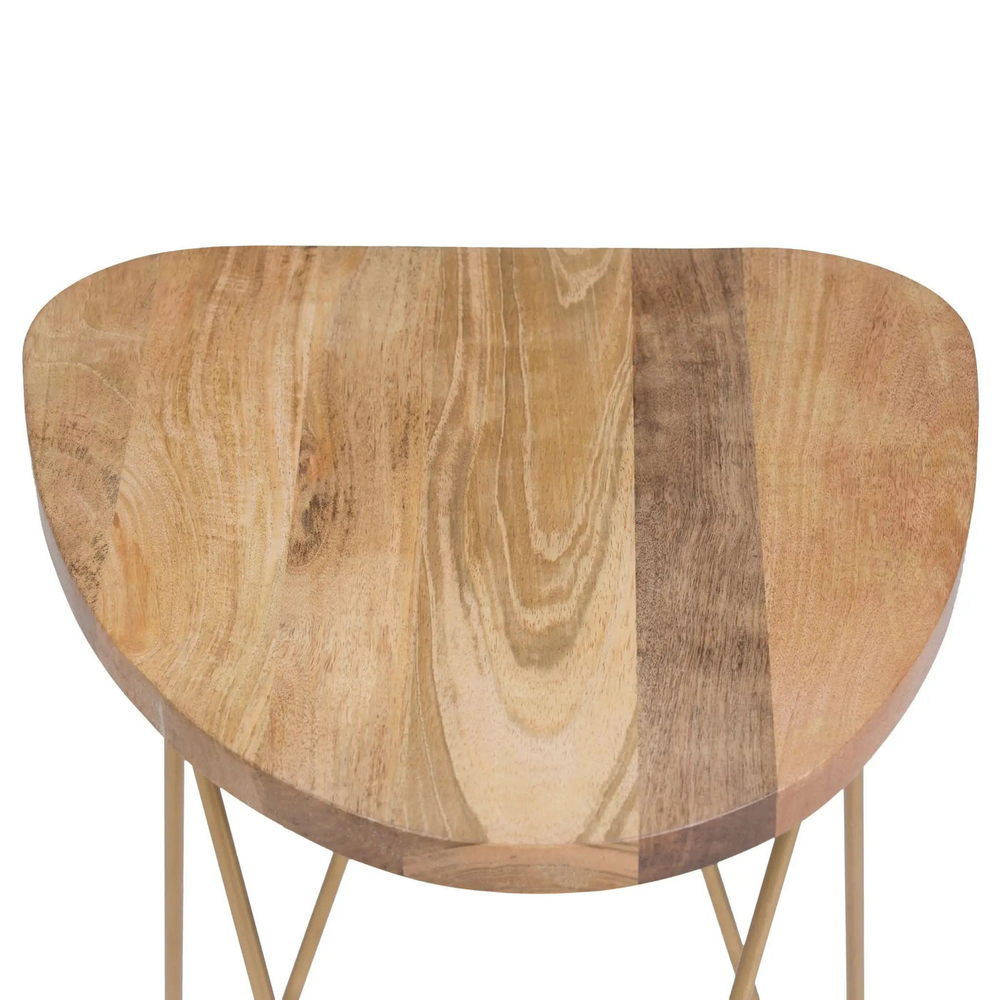 Patrice - Handcrafted Metal And Wood Accent Table by HouseOfZazla