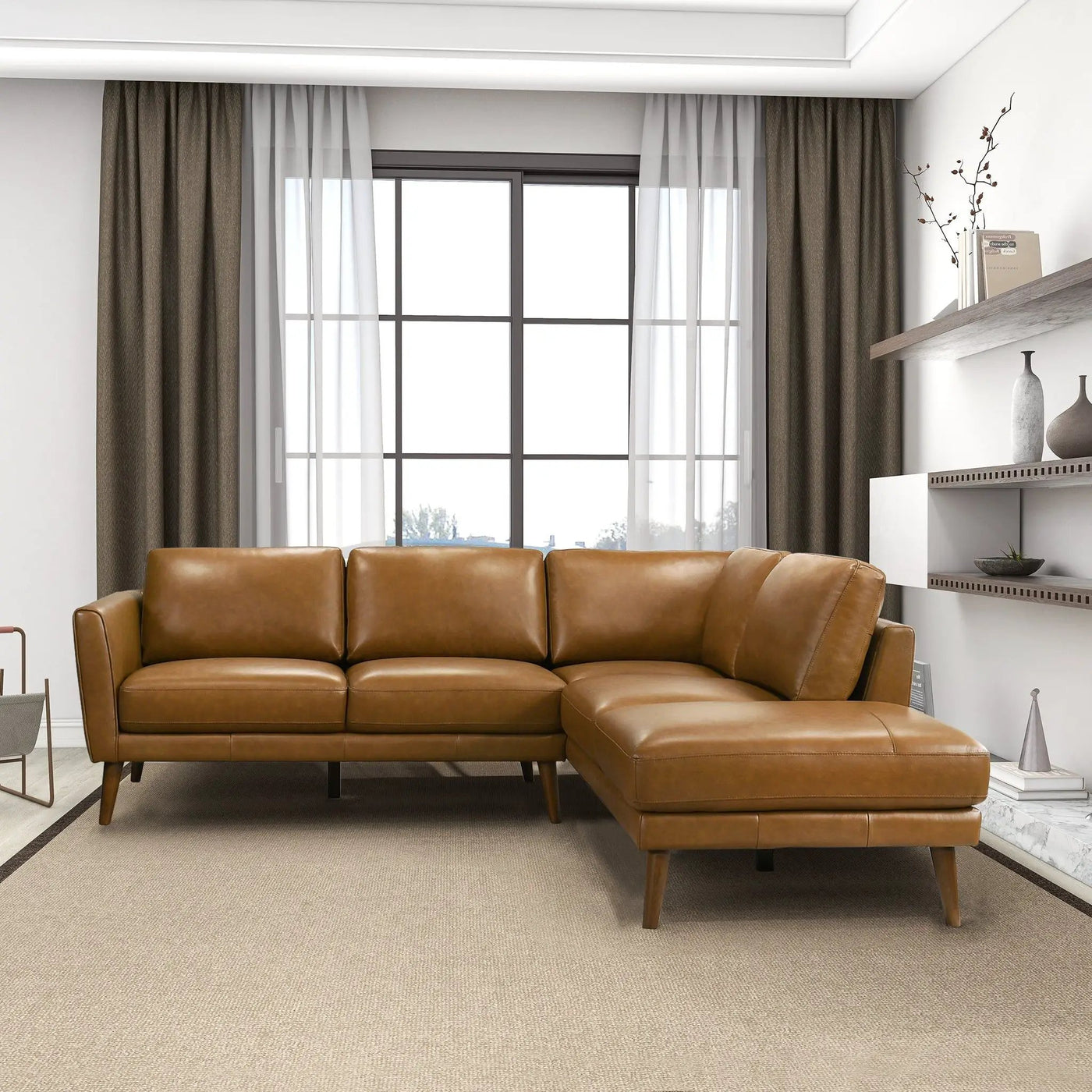 Benson - Sectional Sofa With Chaise by HouseOfZazla