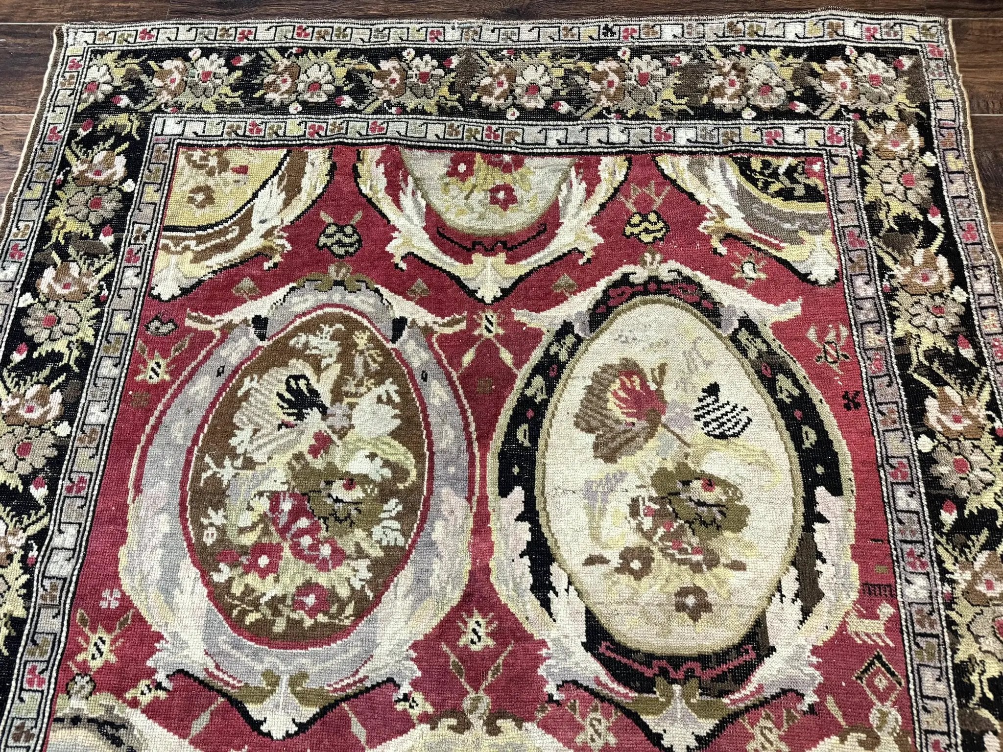 Antique Caucasian Karabakh Rug 5x10 by Jewel Rugs