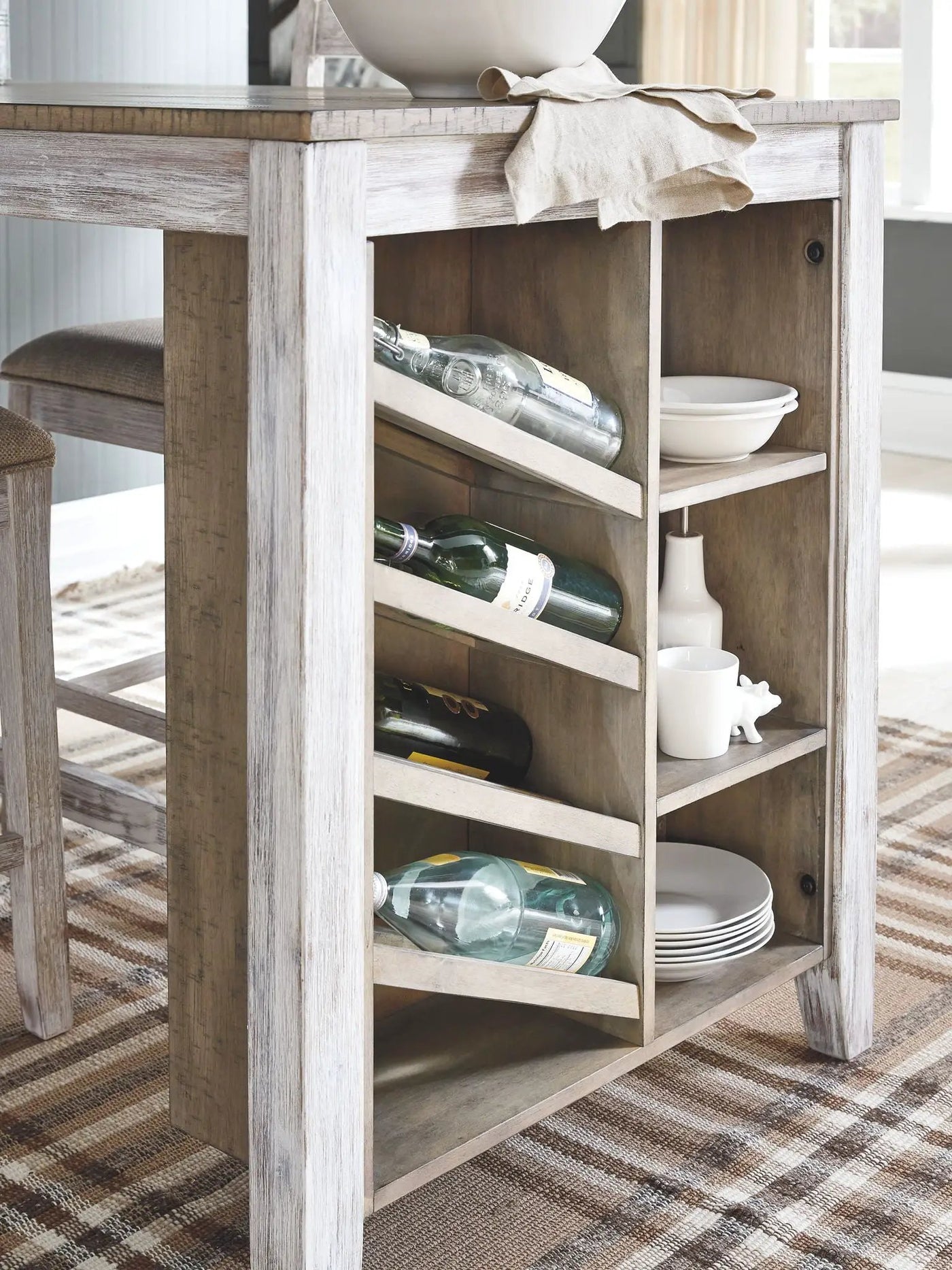Skempton - Rectangular Counter Table With Storage Set by Unique Piece Furniture