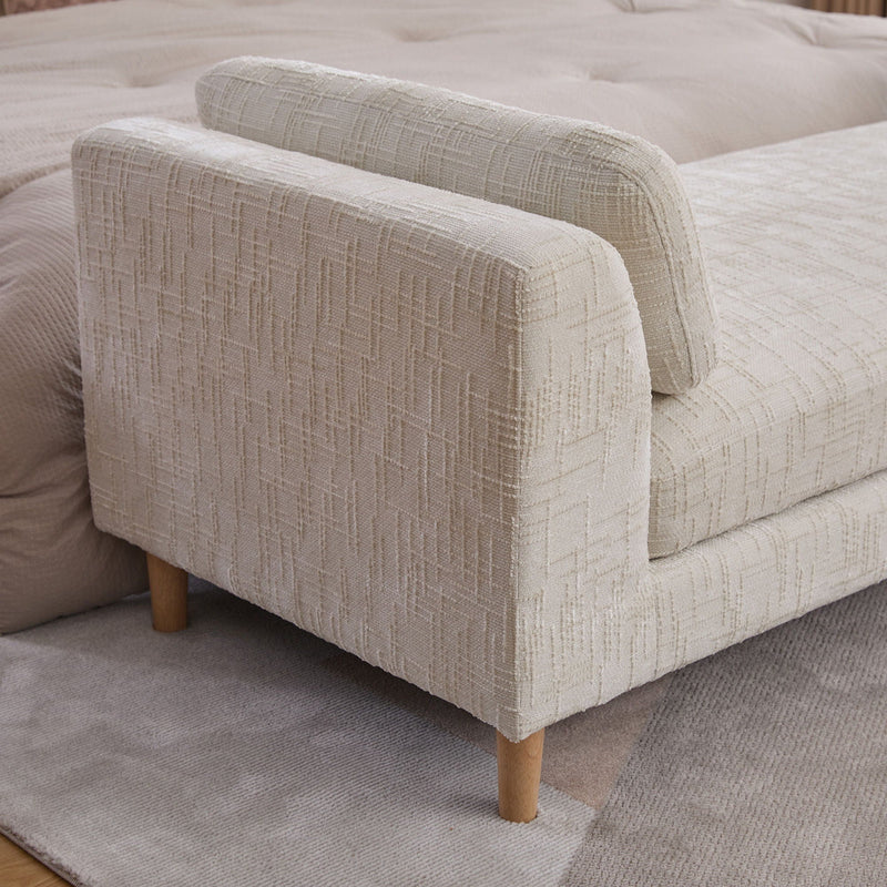 Modern Upholstered End Of Bed Bench With Armrests by HouseOfZazla