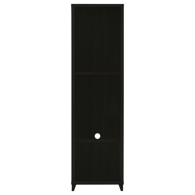 Lewes 4-shelf Engineered Wood Media Tower Cappuccino by Unique Piece Furniture