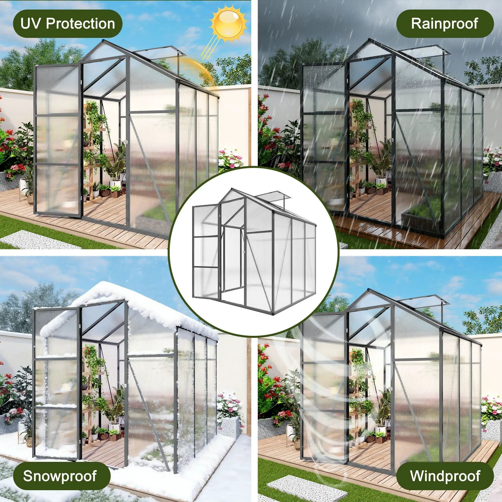 Gain Height Windproof house With Raised Base by HouseOfZazla