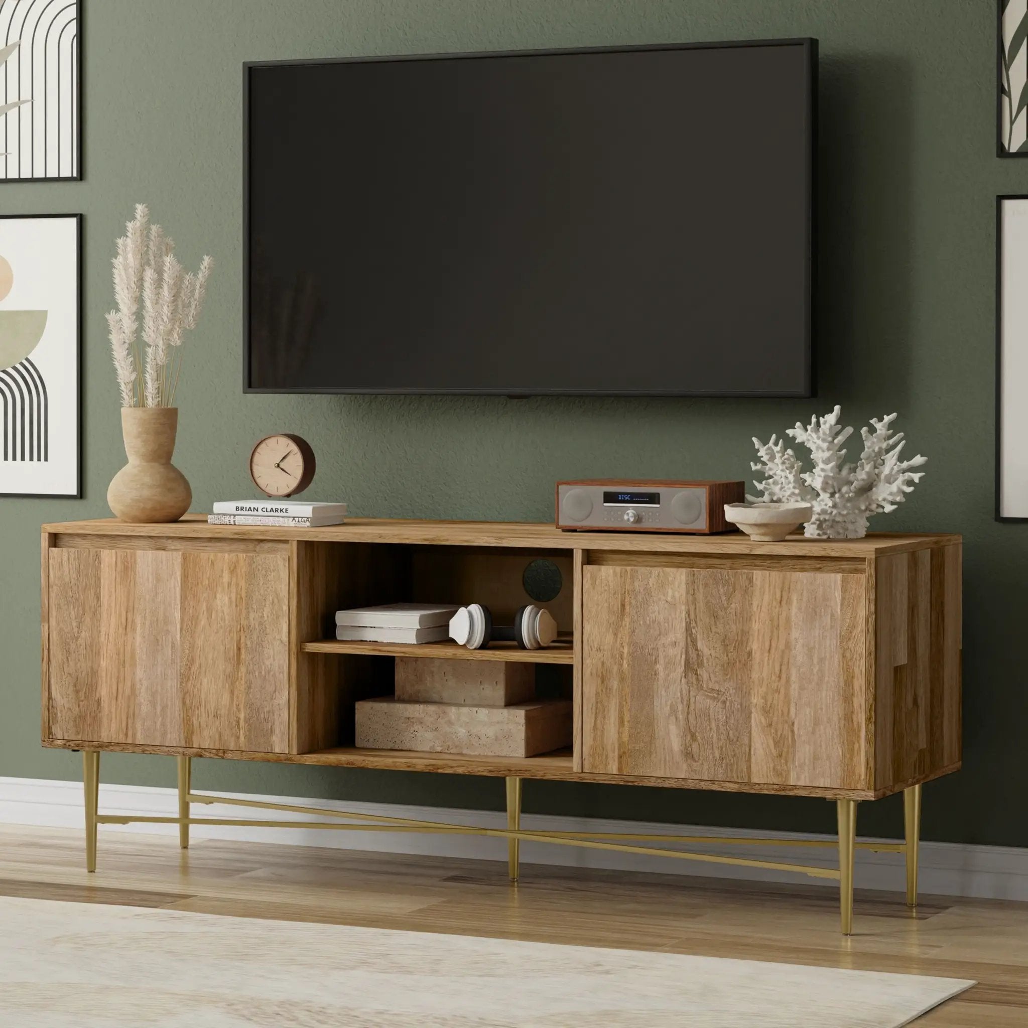 Fallon - TV Media Stand - Natural by Unique Piece Furniture