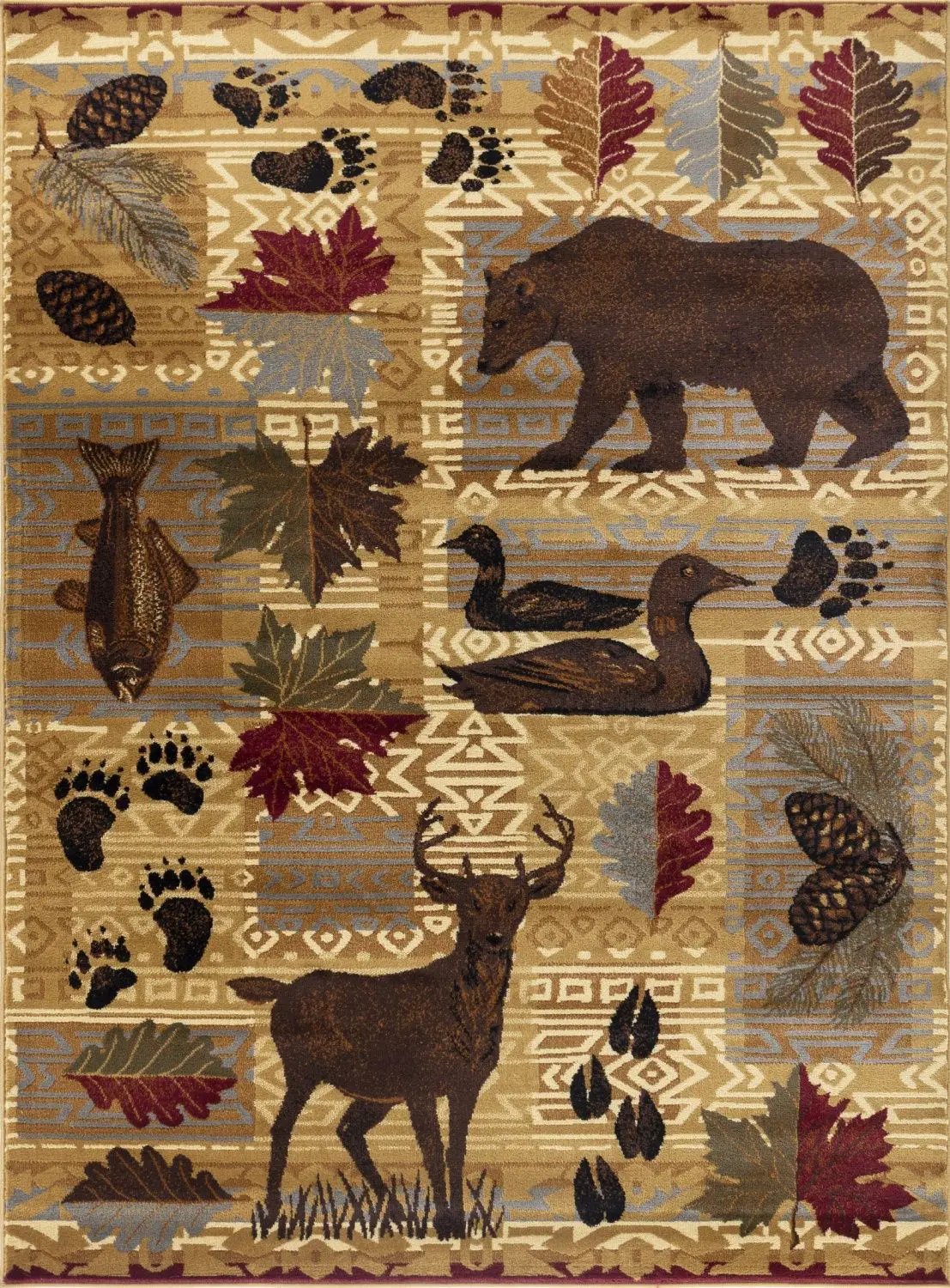 Nature's Nest - GC_CBL3002 Lodge Area Rug by Unique Piece Furniture