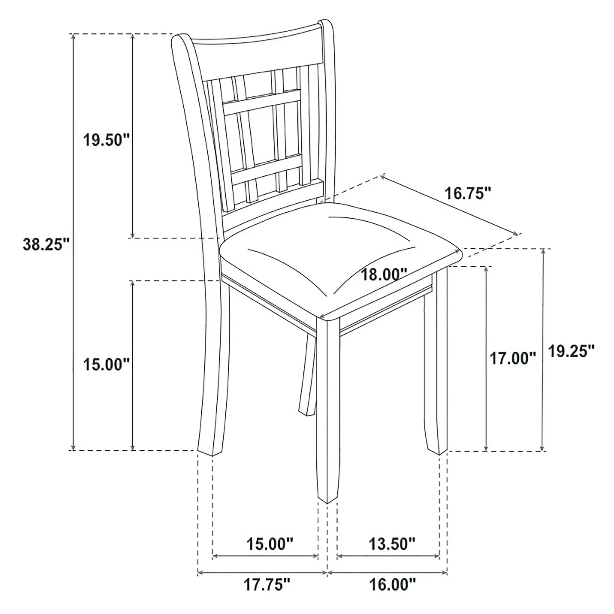 Lattice Back Side Chairs (Set of 2) by HouseOfZazla