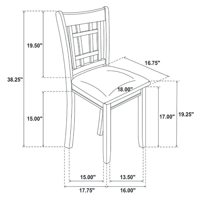 Lattice Back Side Chairs (Set of 2) by HouseOfZazla
