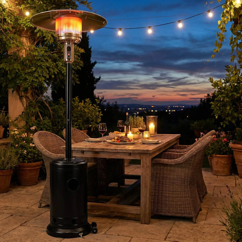 50 000 BTU Patio Propane Gas Heater with Stainless Steel Burner by DirectDeals